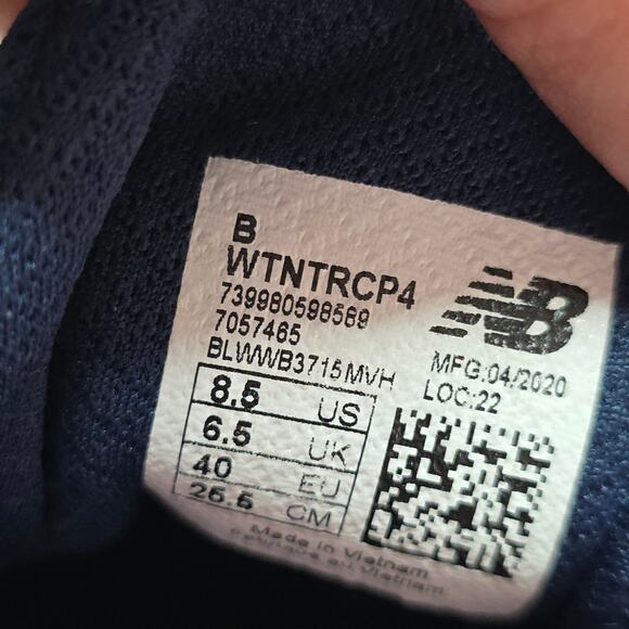 New Balance Sz8.5 Dynasoft Nitrel V4 Trail Running Shoes Ws. Pink n Navy. Active - Picture 3 of 13